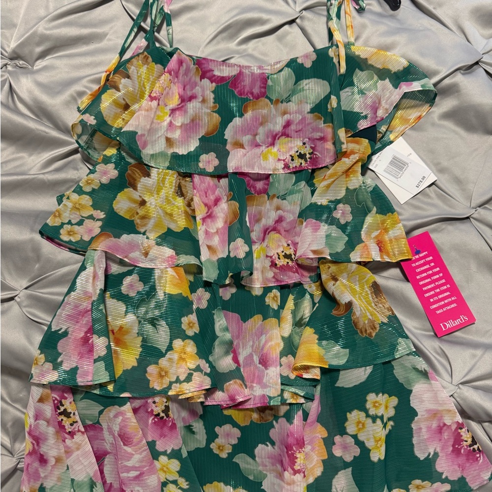 Floral Pine Multicolor Dress
